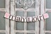 BABY BANNERS NAME Shower Baby Decor picture prop Name sign Rustic Baby Deco 