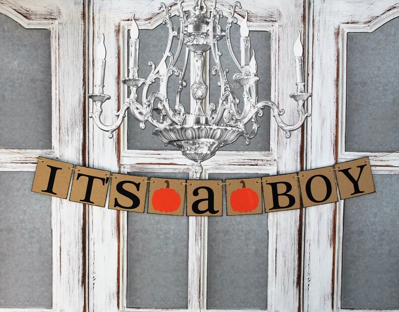 It S A Boy Signs Fall Baby Shower Decorations Rustic Etsy