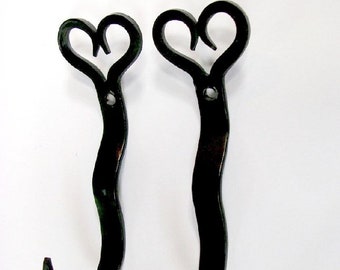 Rolling Pin Holder/Hanger,StarterPair,blacksmith hooks,wall display,heirloom pins,kitchen,dining,décor,gift,chefs,cooks,bakers,pastry chefs