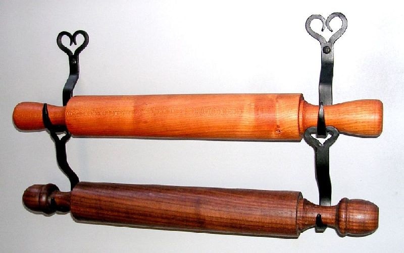 Rolling Pin Holder/hangerstarterpairblacksmith Hookswall Etsy