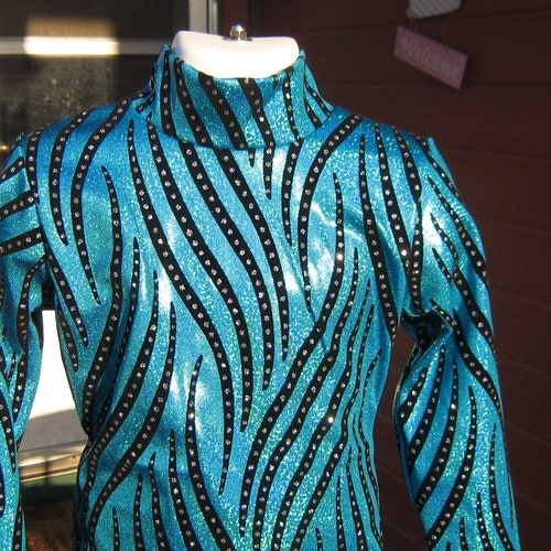 GIRLS Blue Black Slinky Western Show 