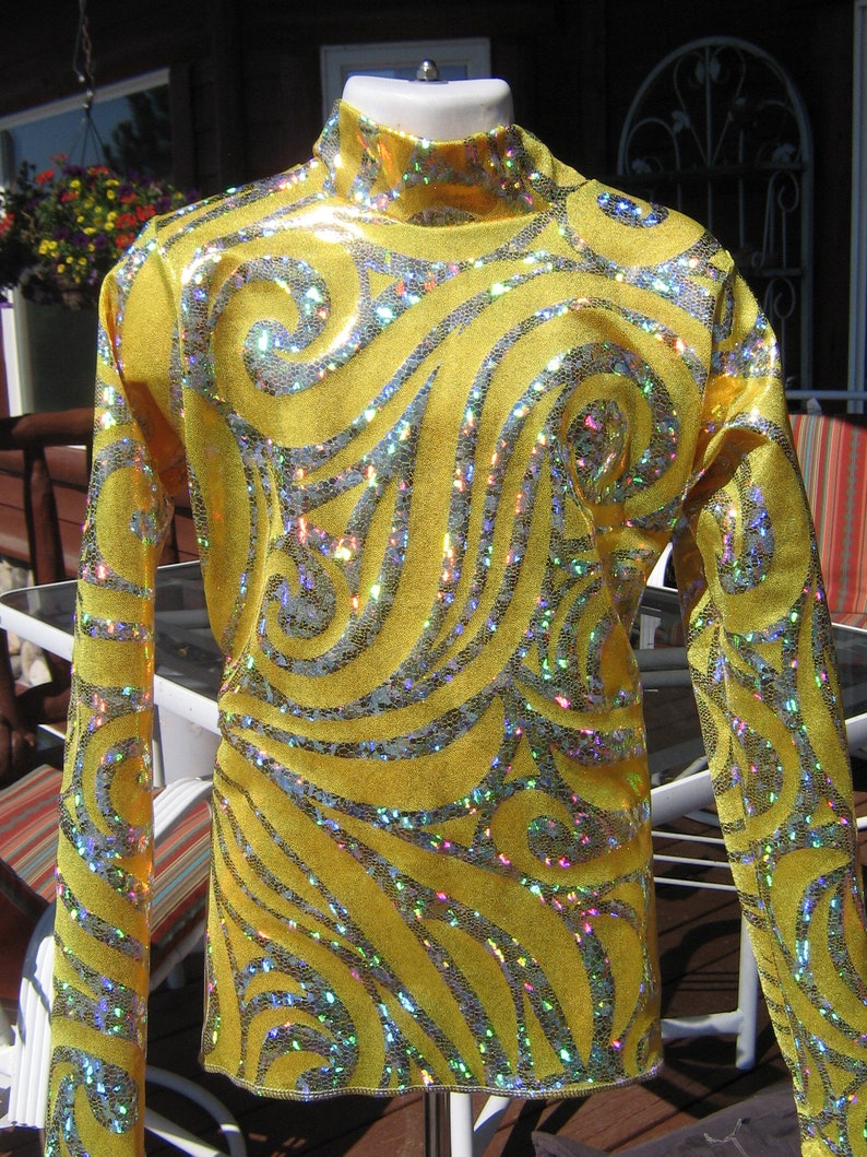 Girls Yellow SHINE Slinky Western Pleasure Rail Show Shirt Etsy