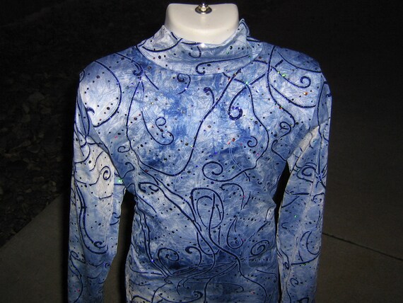 xs S M L xl 5 Girl sizes slinky stars blues western rail show shirt leadline
