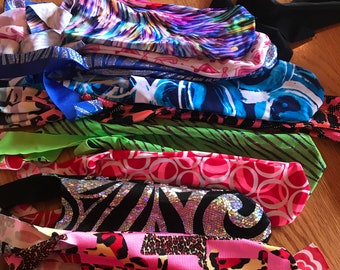 MANE bags, horse, 6 for 20,  random colors,  spandex/lycra,   left over from shirts!!
