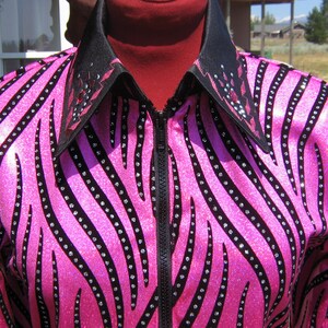 Women M  36 PINK,  Western show shirt, pleasure,  horsemanship, rodeo leadline,