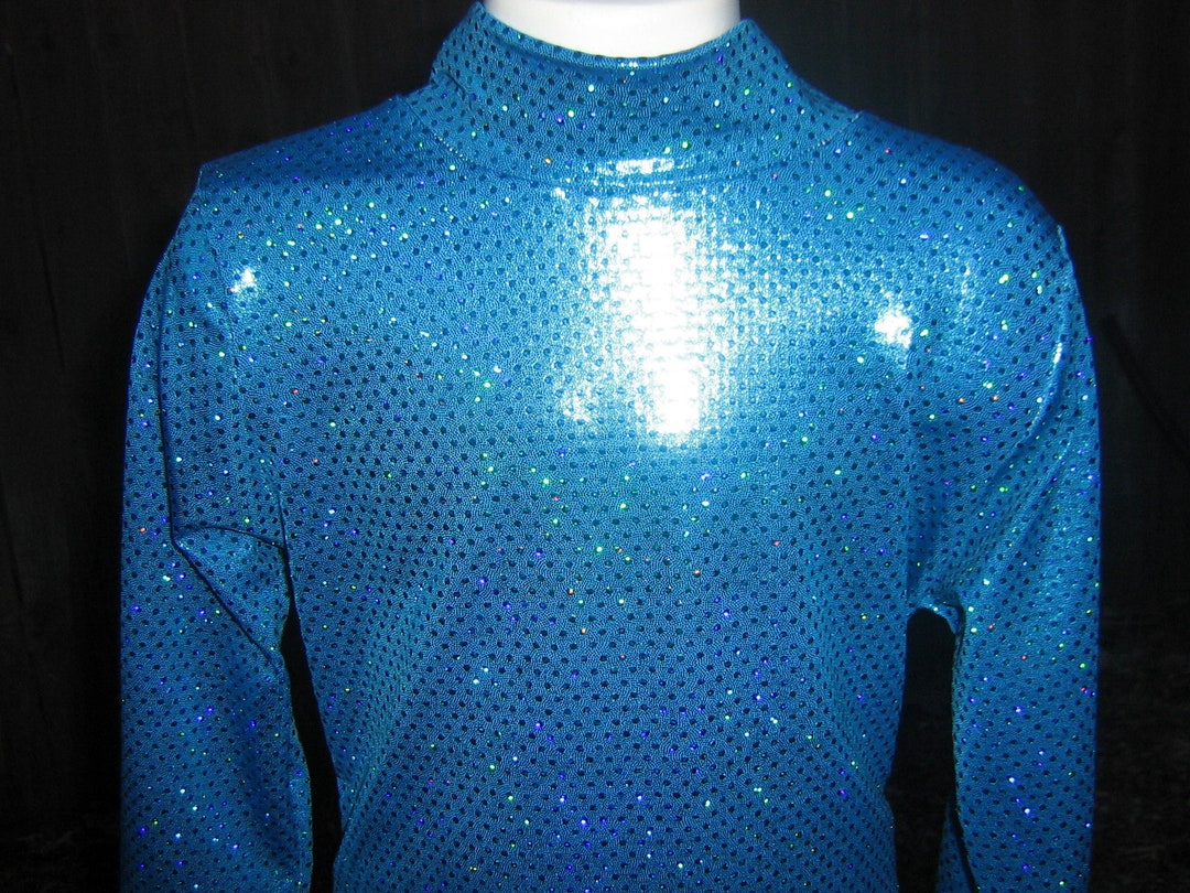 Chemise Western Turquoise Fait Main - Taille XS à XL - Style Slinky Show Shirt