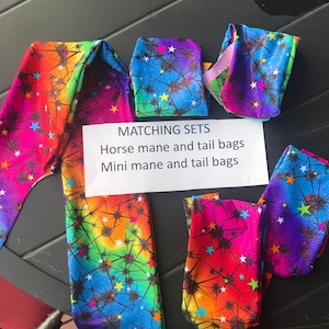 Tail / mane bags sets , HORSE orMINI  size,   colors, choice sets, tail or mane