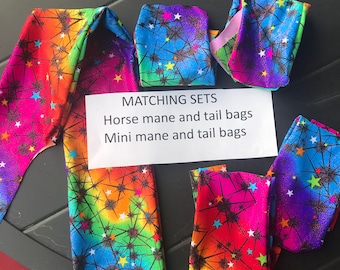 Tail / mane bags sets , HORSE orMINI  size,   colors, choice sets, tail or mane