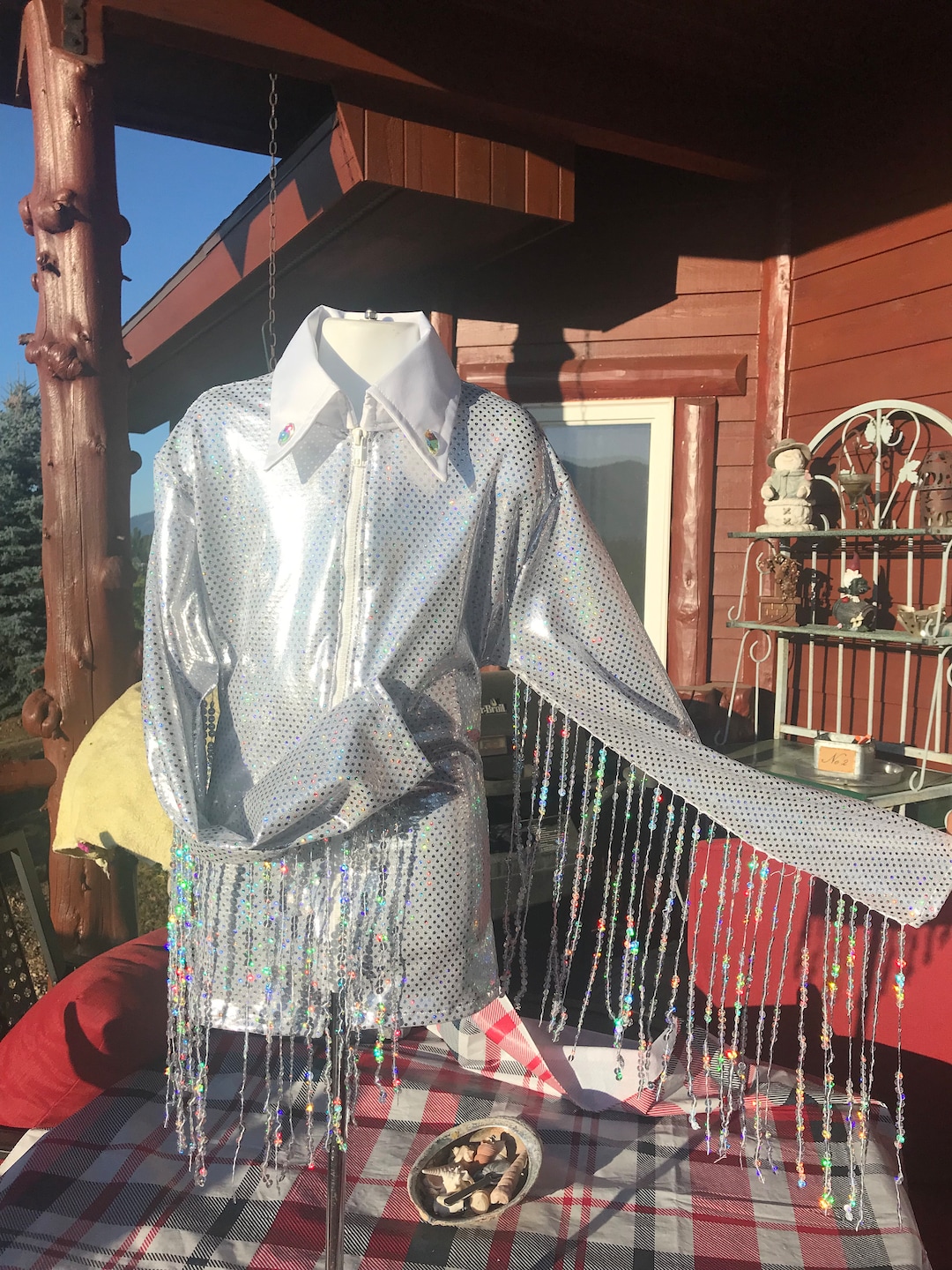 Chemise Western Fille Pour équitation/rodéo - Taille L Ou M, Faite Main USA, Neuve