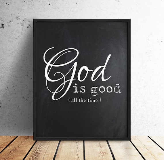 God is Good Scripture Art Bible Verse Inspirational Quote Etsy