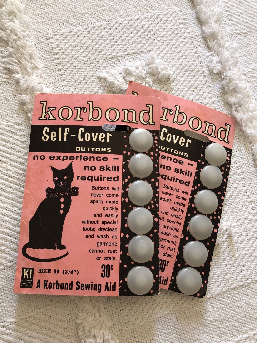 Korbond Self Cover Buttons Korbond Self Cover Buttons