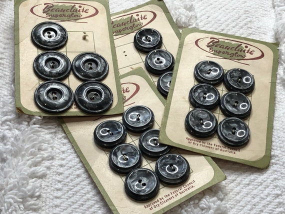 Beauclaire Green Buttons on Original Card Beauclaire Green Buttons on Original Card