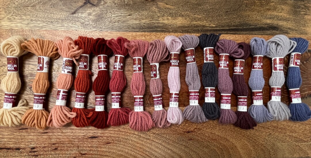 Semco, Gobelin Wool Skeins, 8 Mts, Various Shades of Pink and Purple Multiples, Tapestry Wool Mulit Colours, Treasures - Etsy Semco, Gobelin Wool Skeins, 8 Mts, Various Shades of Pink and Purple Multiples, Tapestry Wool Mulit Colours, Treasures - Etsy
