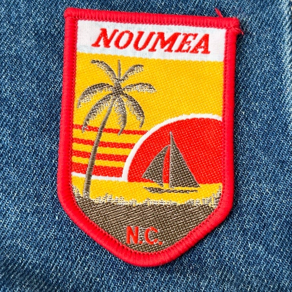 Vintage Patches, New Old Stock, Nouvelle Calédonie, New Caledonia, Noumea,   Souvenir Badge, Holidays, Sew on Patches, Embroidered, Patch