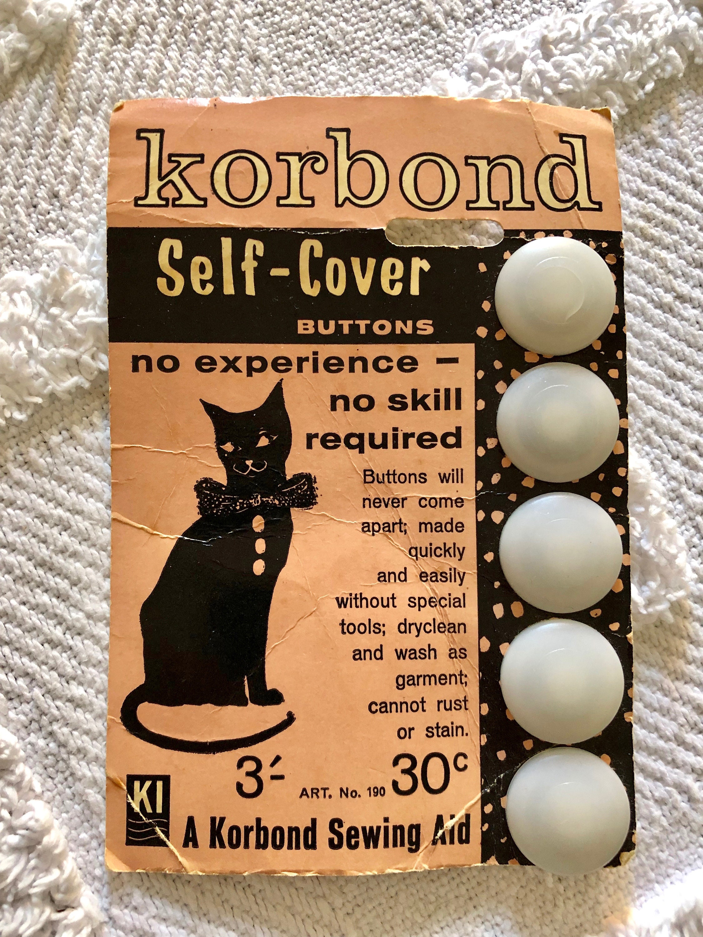 Korbond Self Cover Buttons Korbond Self Cover Buttons
