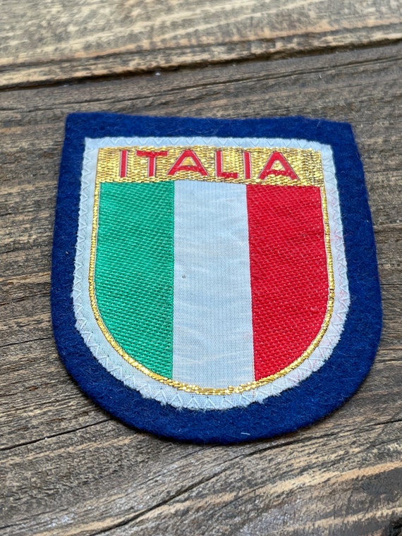 Vintage, World Patch, Italy, Italia, Italian Flag,