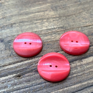 Vintage, Watermelon, Red, Set of 3 x 21.9mm  Retro  Treasures Buttons