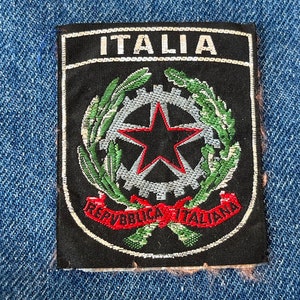 Vintage Patch, New Old Stock, Italia, Italy, Leaning Tower, Rome, World Patches, Holiday, Ski Travel Jacket Patches