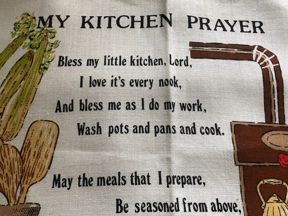 Vintage Towel Artist Signed Lois Long Kitchen Hand Towel