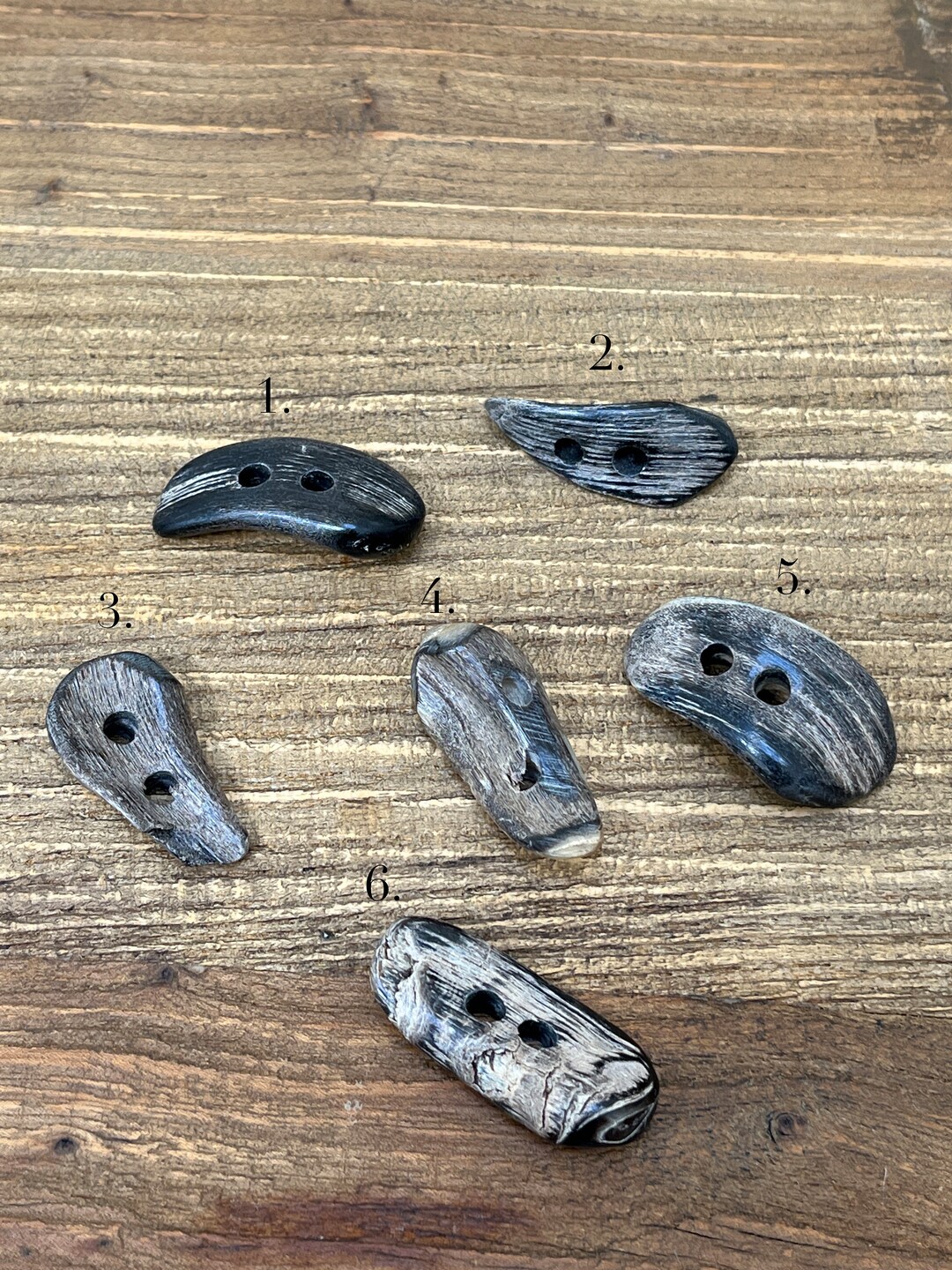 Vintage Chunky, Wood Toggles, Button Timber Toggles, 41mm Natural Wood