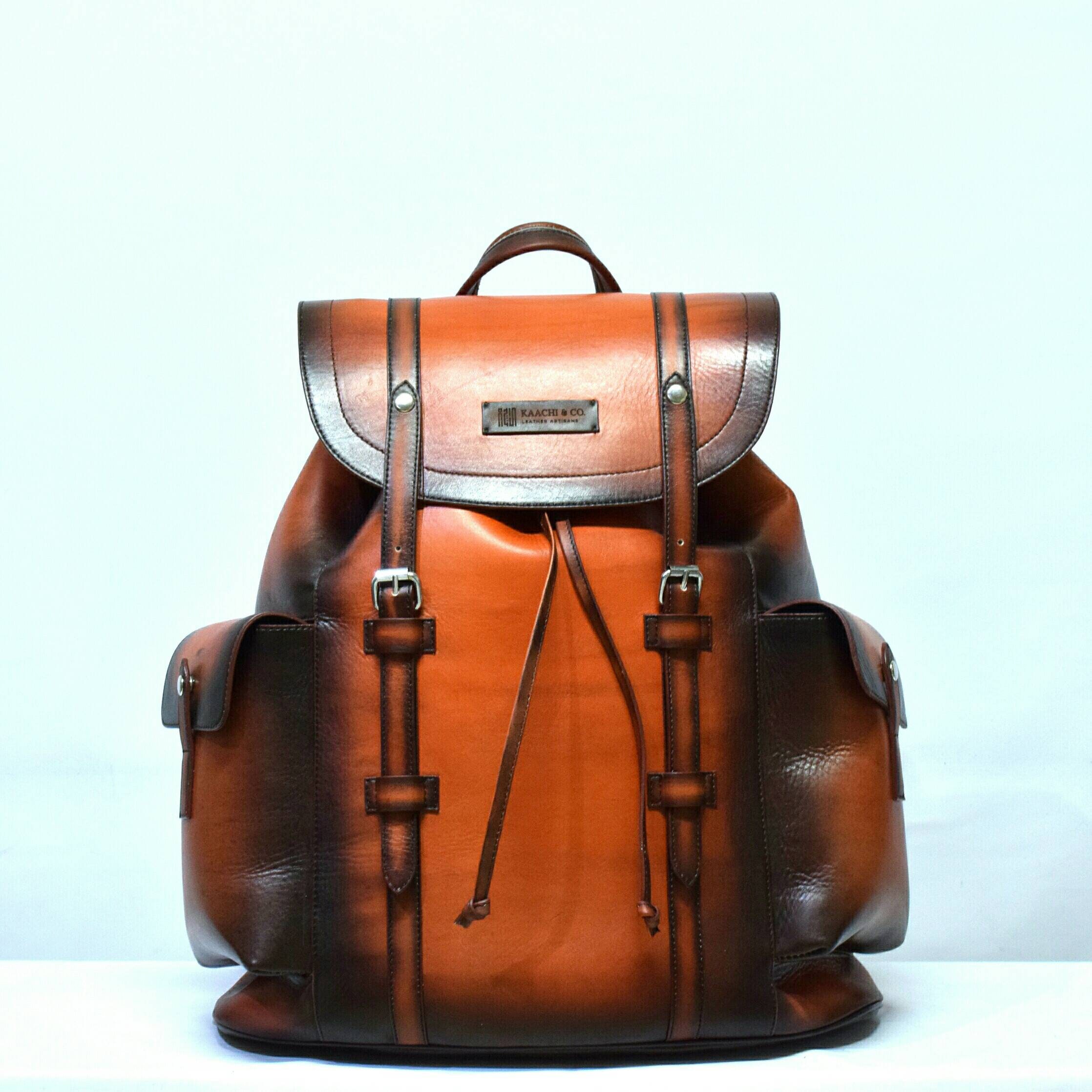 leather supreme backpack