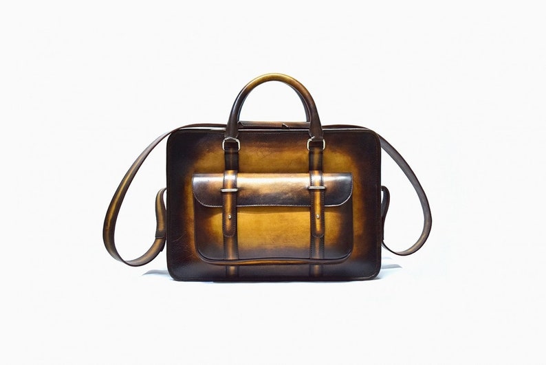 leather office bag