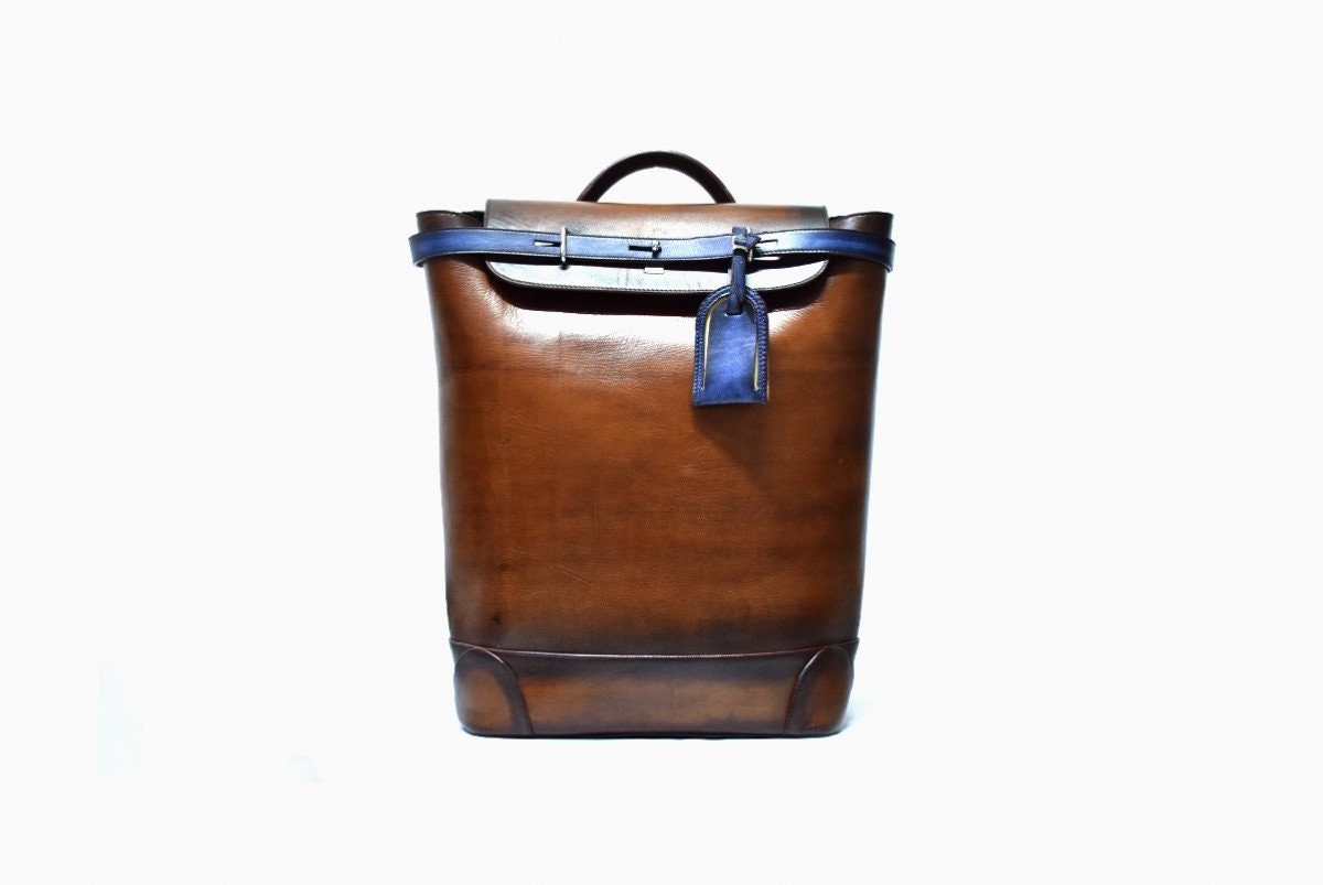 supreme backpack leather
