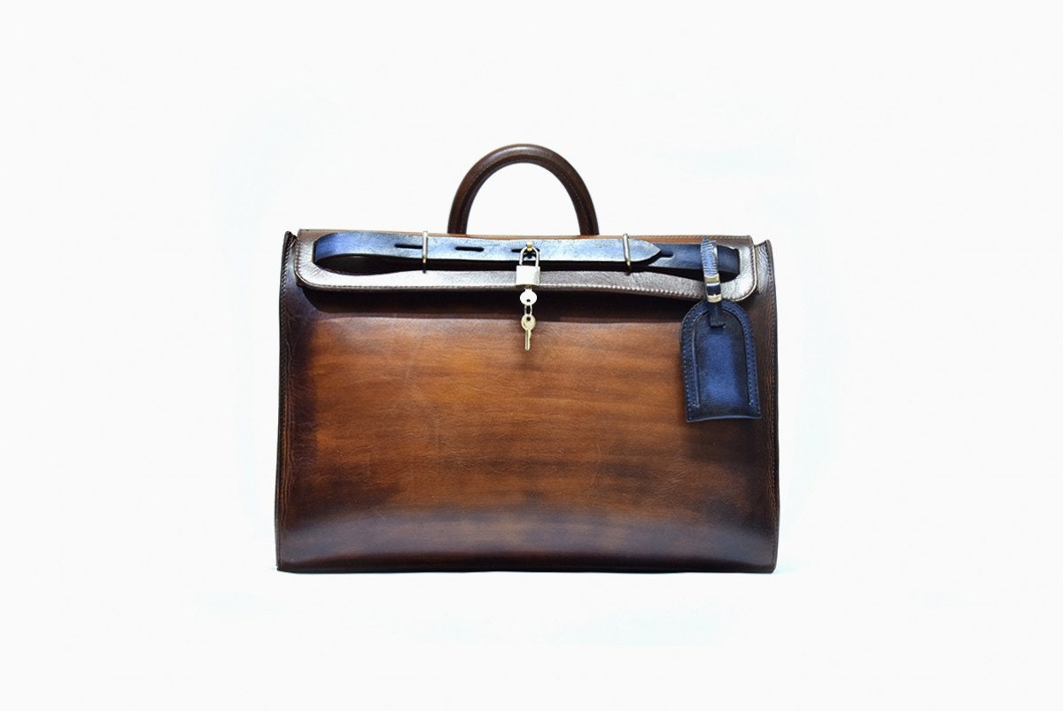 custom leather briefcase