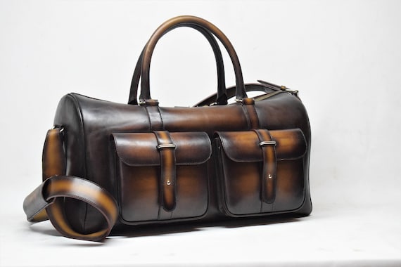 handmade duffle bag