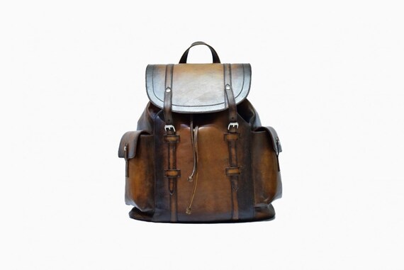 leather back bag for men