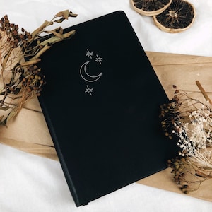 Celestial Silver Vegan Leather Bullet Journal Gift