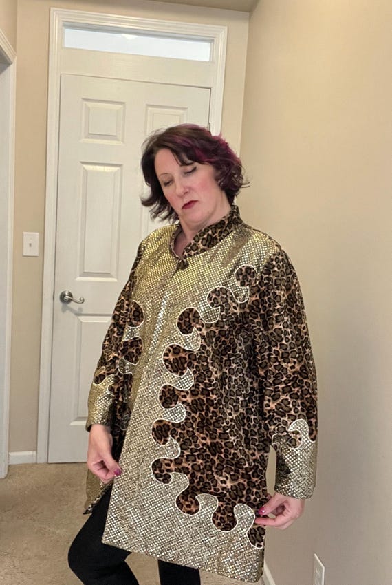 art to wear jacket, Leopard jacket, pinup animal … - image 4