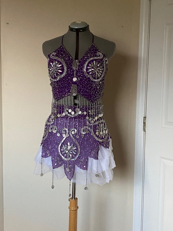 Burlesque Dancer Belly Dancer Costume Outfit Hallo