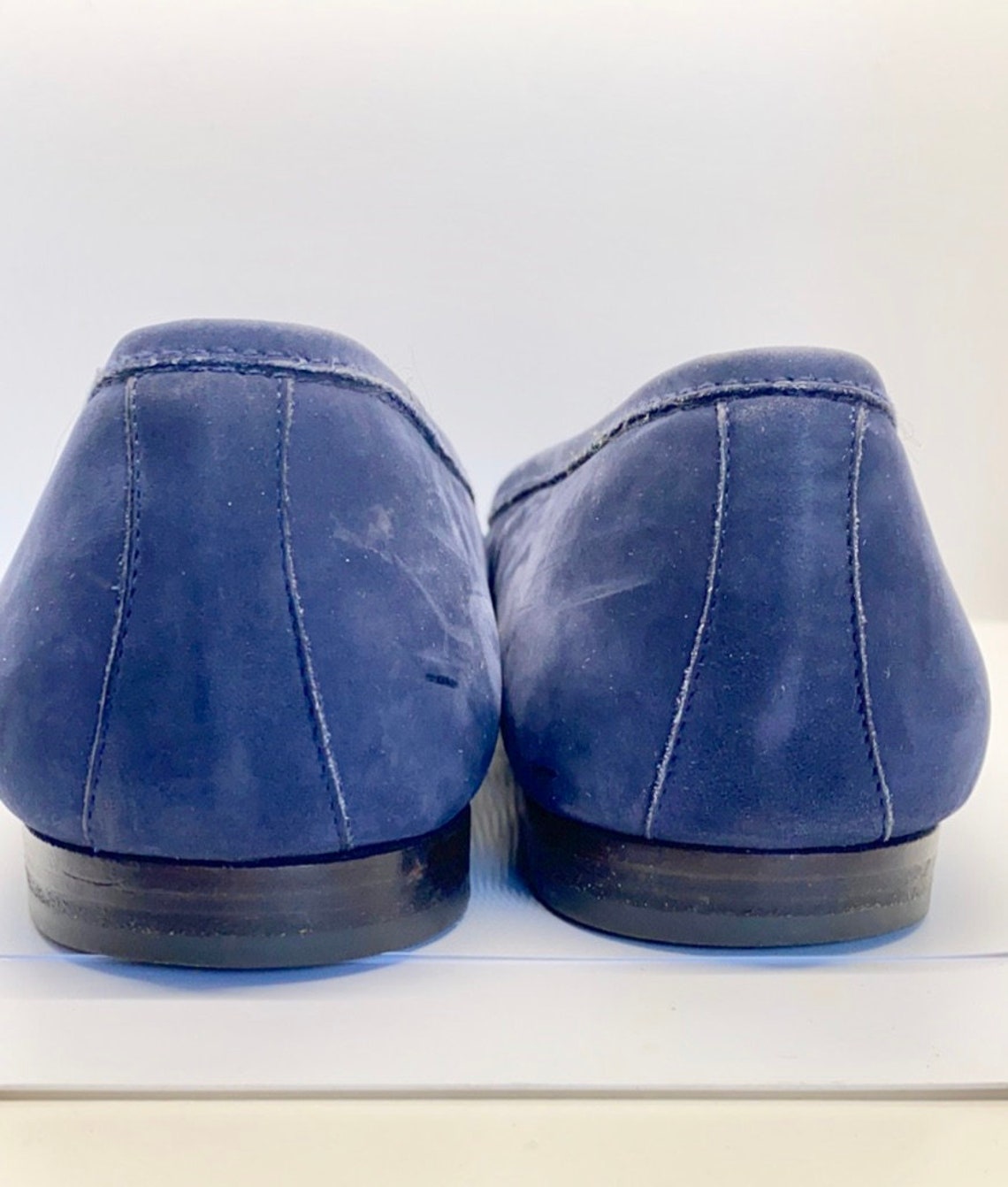 Mens Suede Loafers/ Blue Slip on Shoes/ Blue Suede Shoes/ Etsy