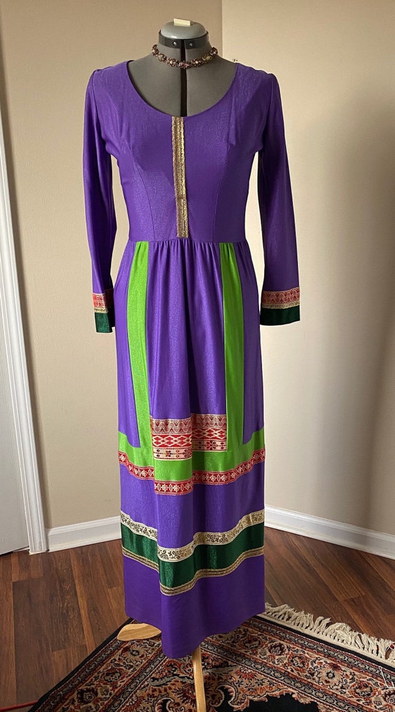 70s Eloise Curtis Dress 70s Boho Maxi Dress 70s Et
