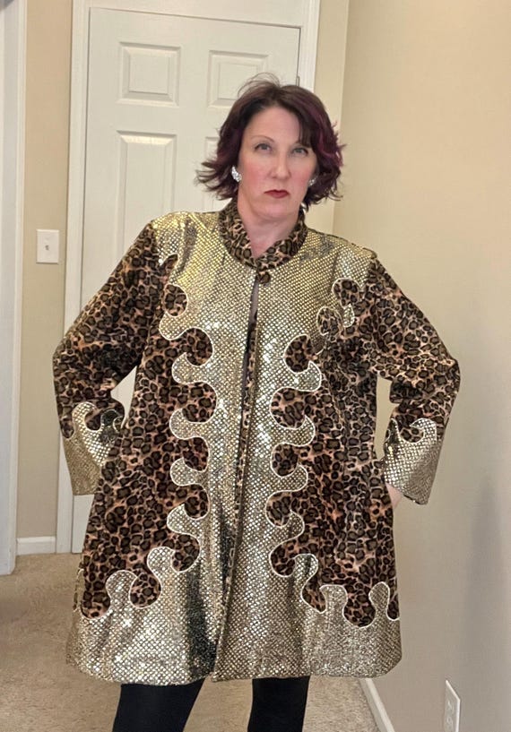art to wear jacket, Leopard jacket, pinup animal … - image 1