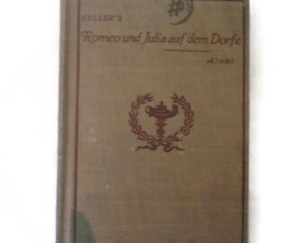 1900 First Edition German Literature School Book Keller's Romeo And Julia