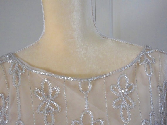 Bob Mackie Boutique Heavy Beaded Polyester Silk S… - image 3