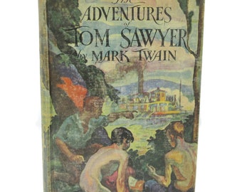 1932 The Adventures Of Tom Sawyer Blue Ribbon Books