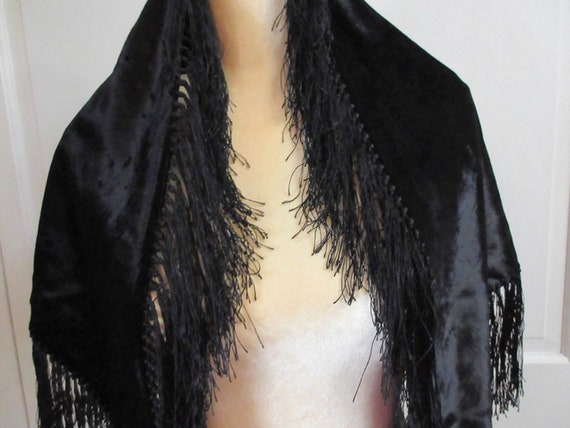 black shawl cape