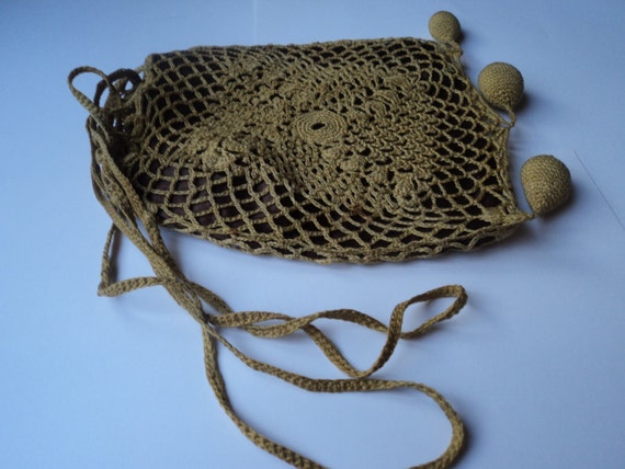 Pouch Purse Hand Crochet Antique Lace - image 4