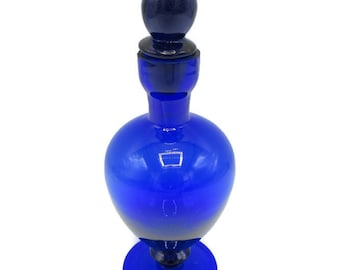 Vintage Cobalt Glass Perfume Bottle