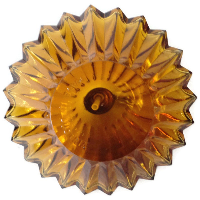 1940's Amber Glass Fluted Atomizer Perfume Bottle Etsy