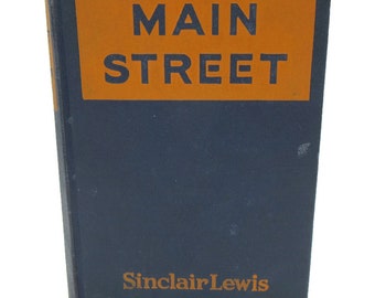 1922 Main Street Sinclair Lewis 31st Printing Grosset & Dunlap