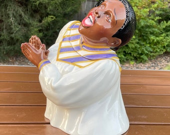 COOKIE JAR  *  Gospel Singer,  Lady,  Clay Art,  1996