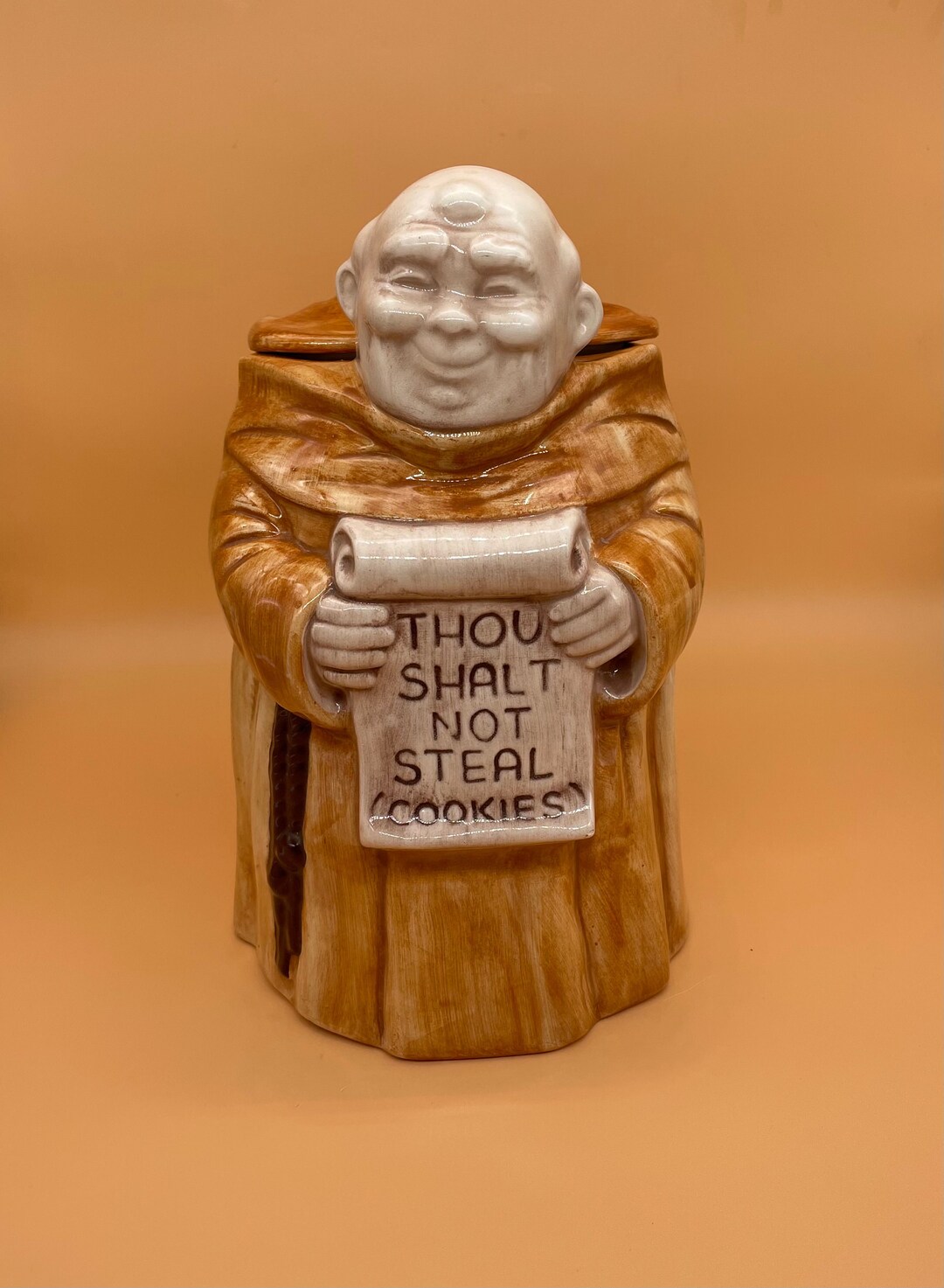 【USA vintage】トレジャークラフト　モンク　クッキージャー USA vintage】トレジャークラフト モンク クッキージャー COOKIE JAR