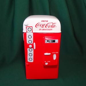 COOKIE JAR *  Coca Cola Vending Machine,   1995,  Coca Cola Company