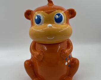 COOKIE JAR . MONKEY, Orange, Home, Targets.