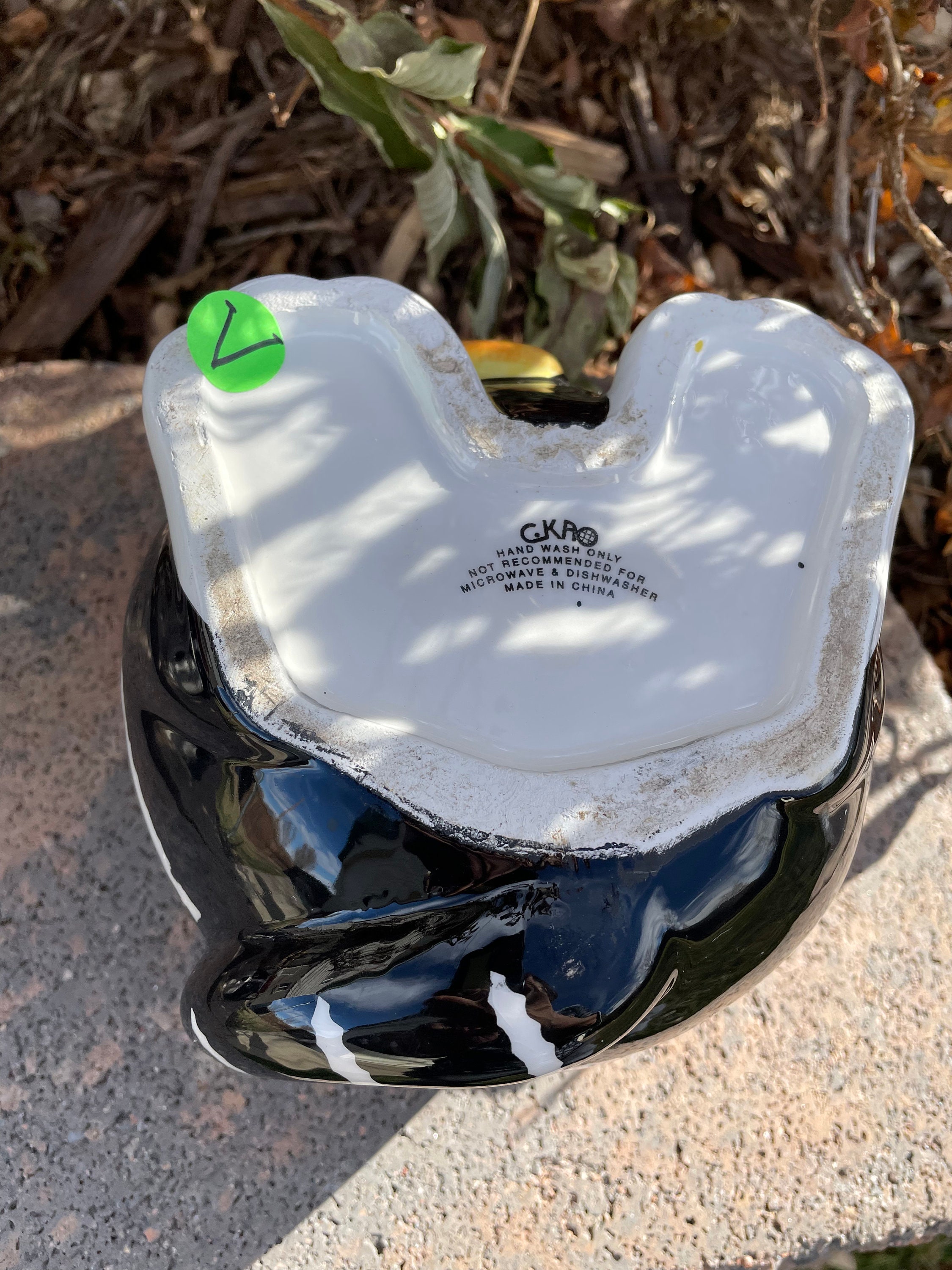 COOKIE JAR ~~ Cat With a Yellow Fish, CKAO, Vintage - Etsy