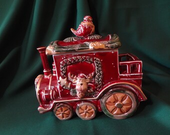 Train Cookie Jar Etsy